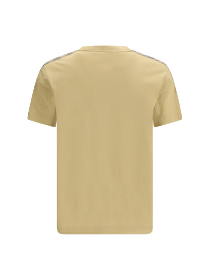 BURBERRY T-shirt with Check trims
