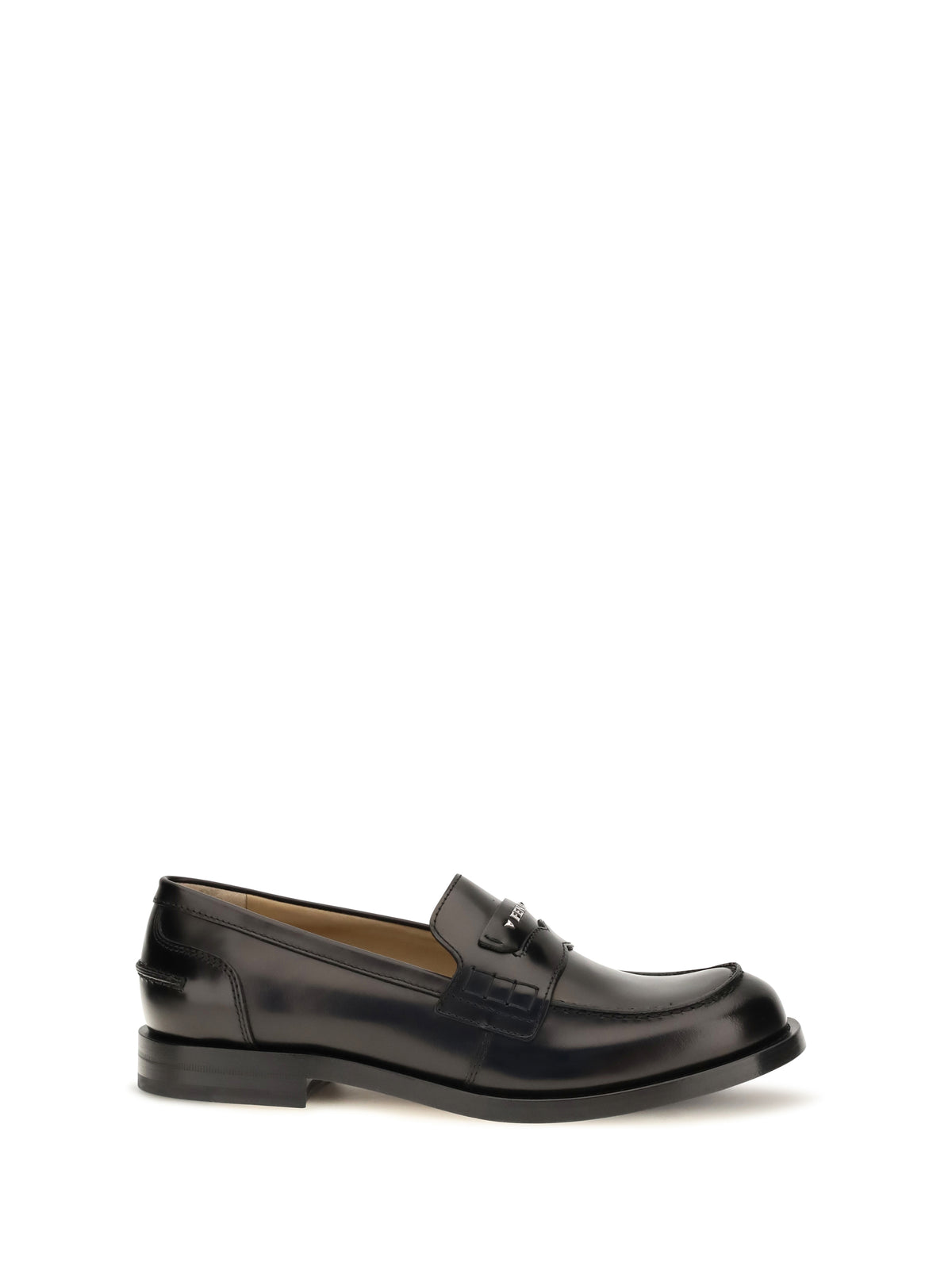 Fendi Ateneo calfskin Loafers - Black