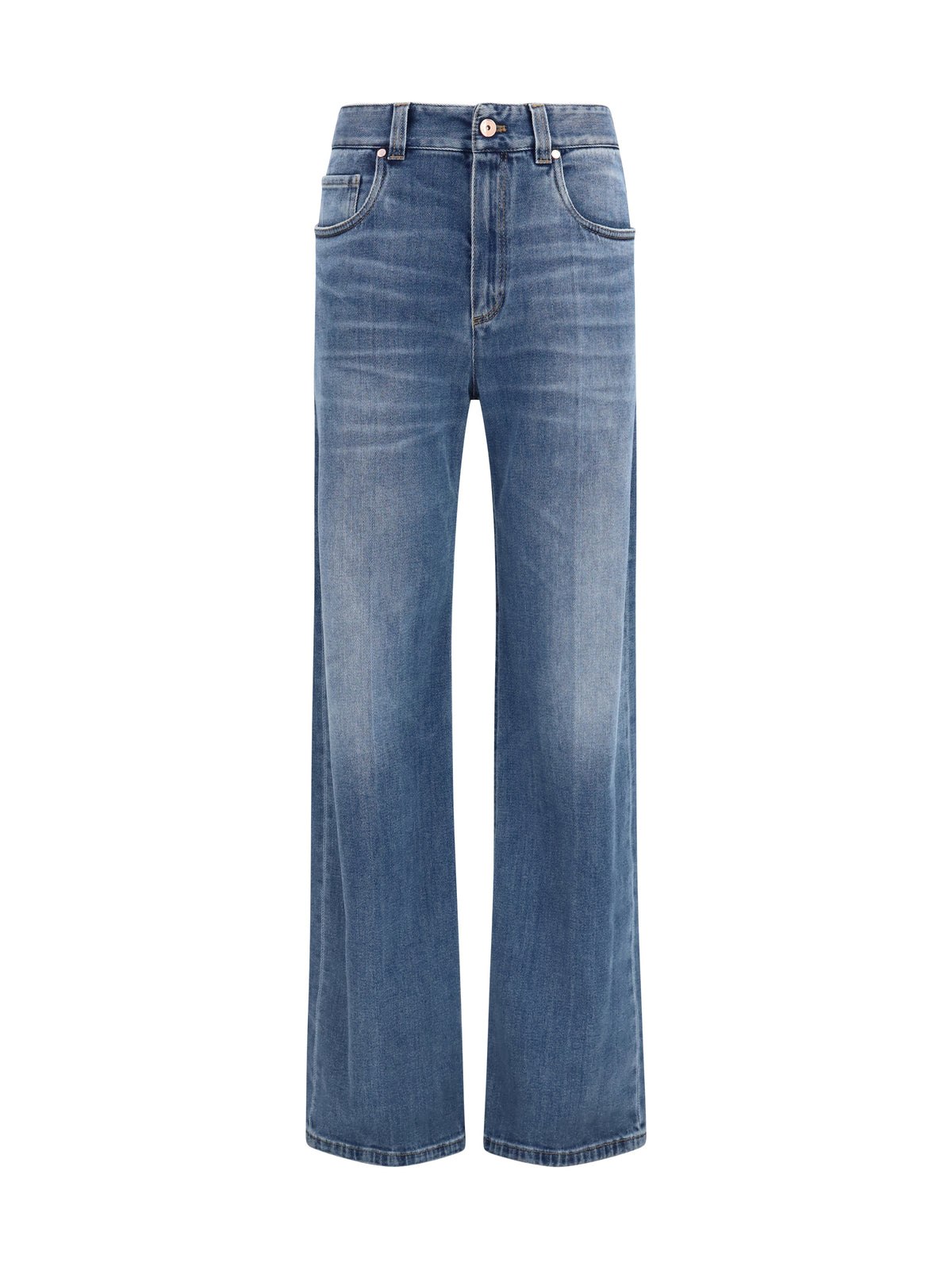 Brunello Cucinelli Cotton denim Pants - Essential Dark Blue Denim