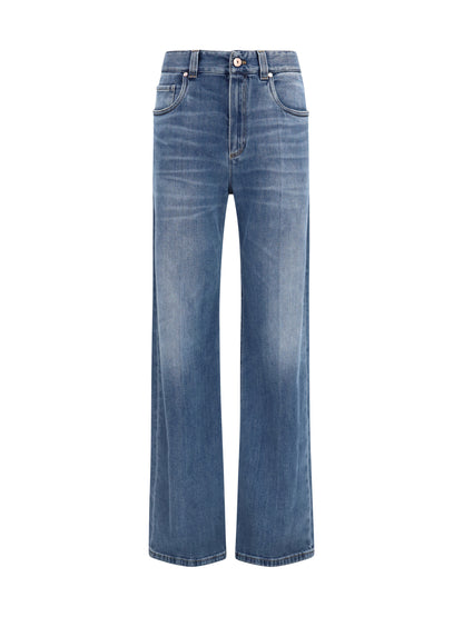 Brunello Cucinelli Cotton denim Pants - Essential Dark Blue Denim