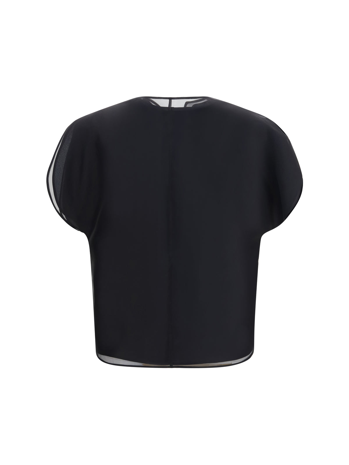 Khaite Briar silk organza Top - Black