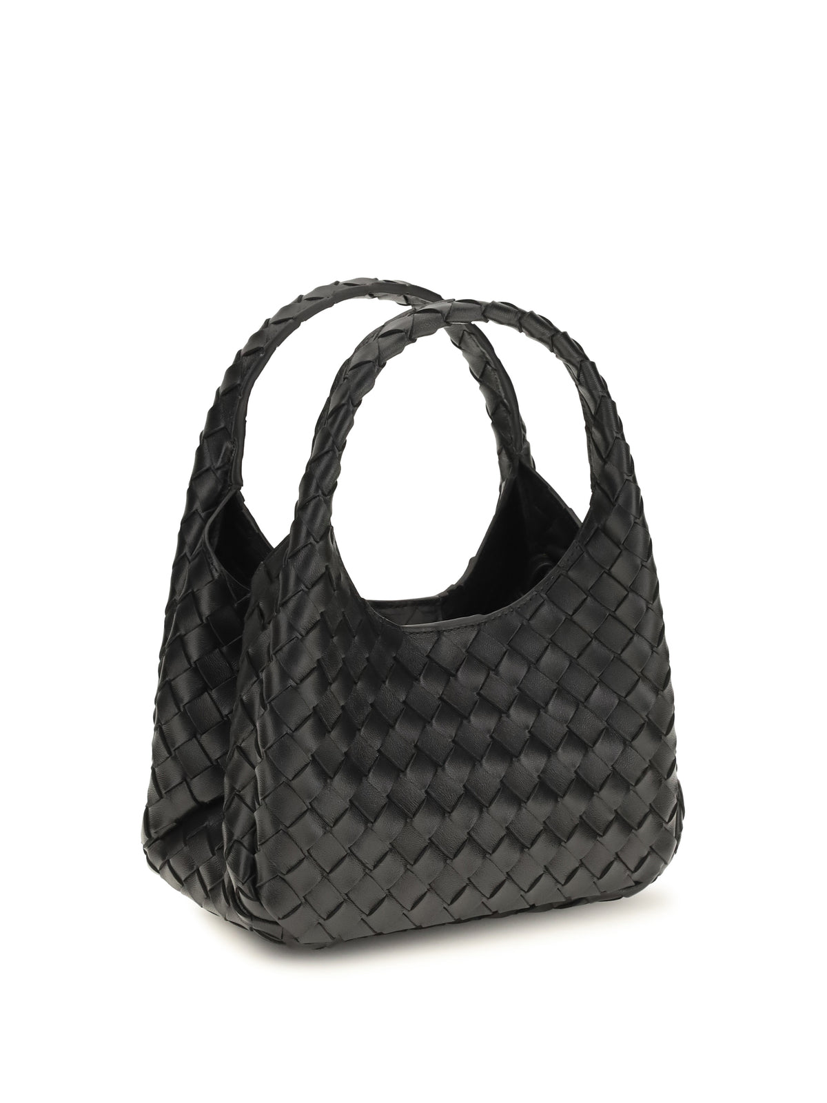 Bottega Veneta Baby Campana leather Handbag - Black-M Brass