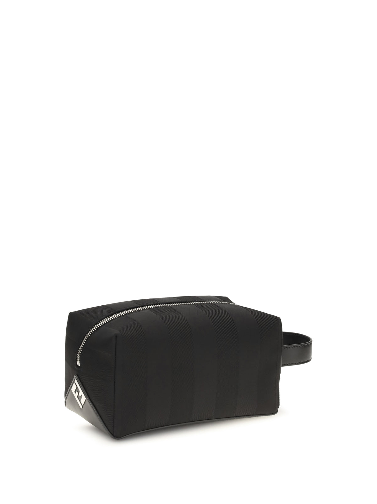 Fendi Striped Beauty Case - Nero+Palladio