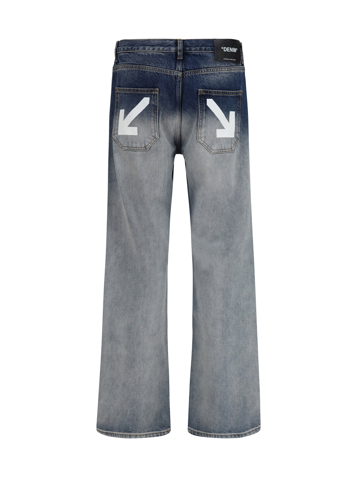 Off-White Half Arrow Jeans - Ombre Bleach Blue