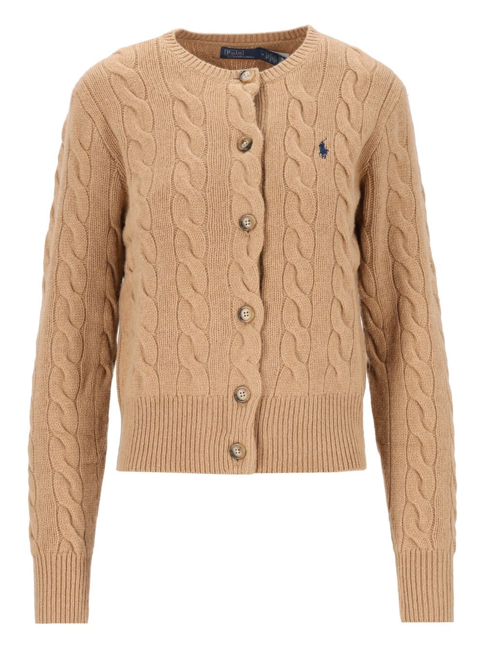 Polo Ralph Lauren Cable-Knit Wool And Cashmere Cardigan - Brown