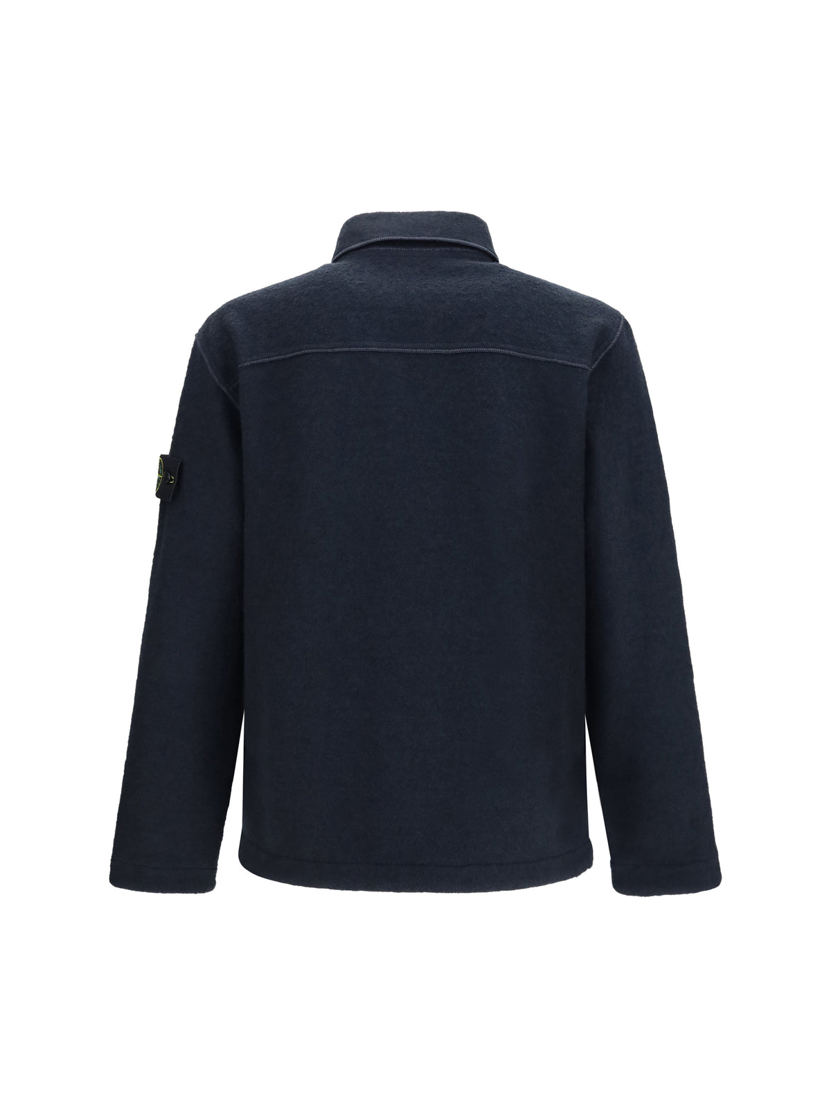 Stone Island Wool-blend Shirt - Navy Blue