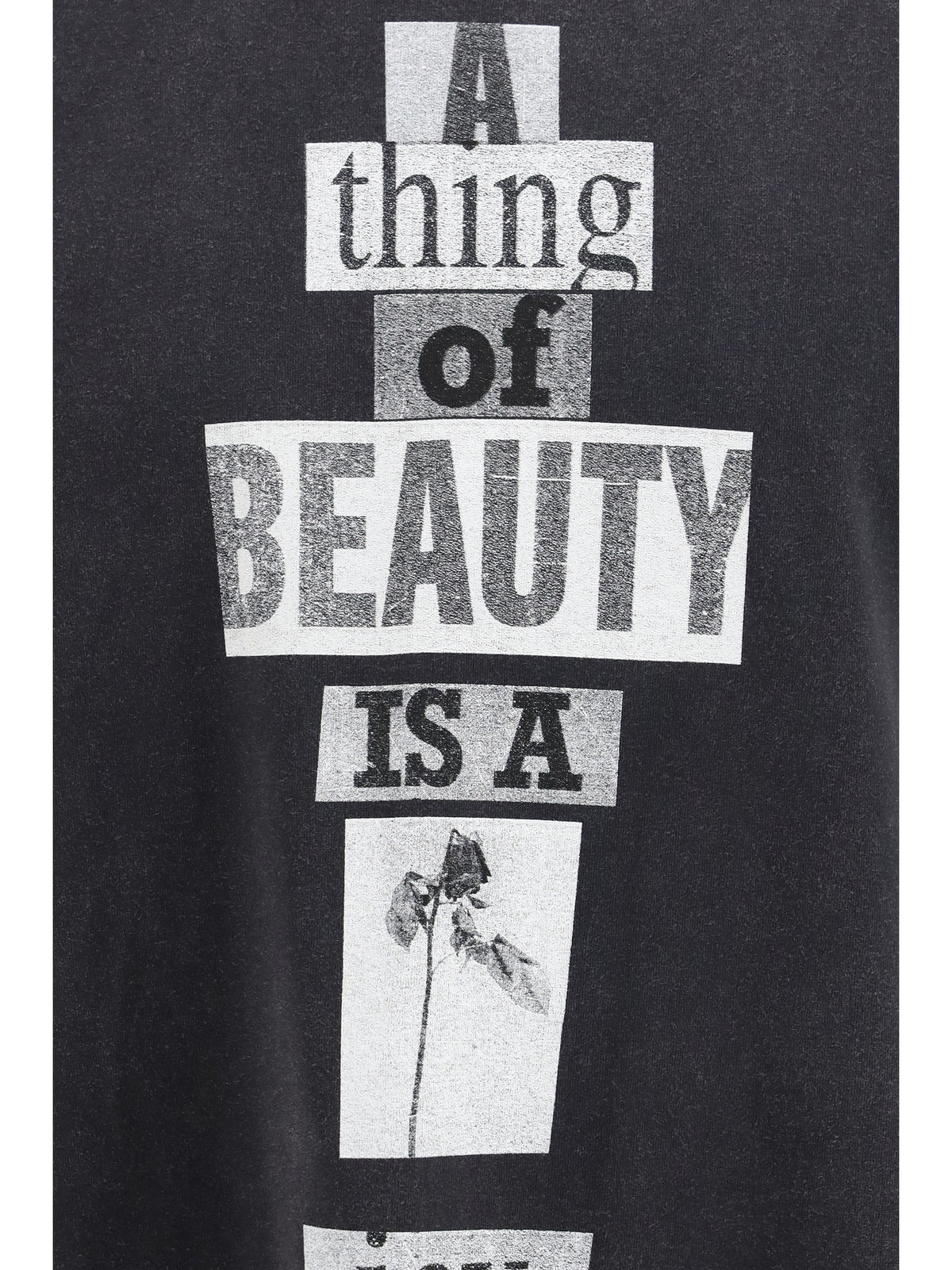 Balenciaga Gradient-print T-shirt - Faded Washed Black