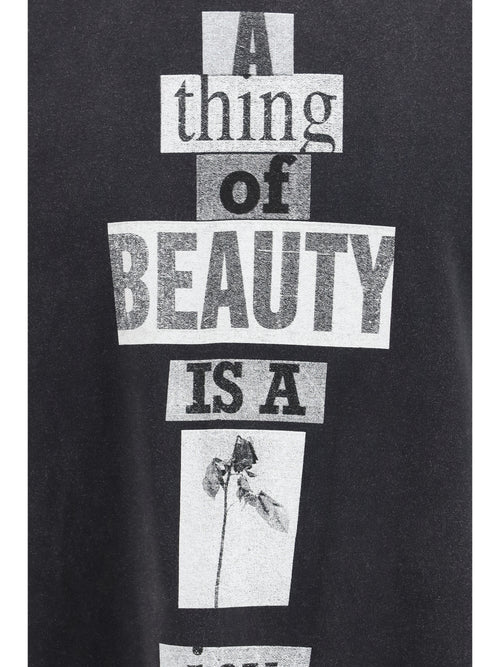Balenciaga Gradient-print T-shirt - Faded Washed Black