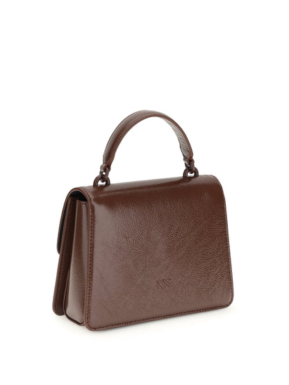 PINKO Shiny leather Love One Top mini Handbag