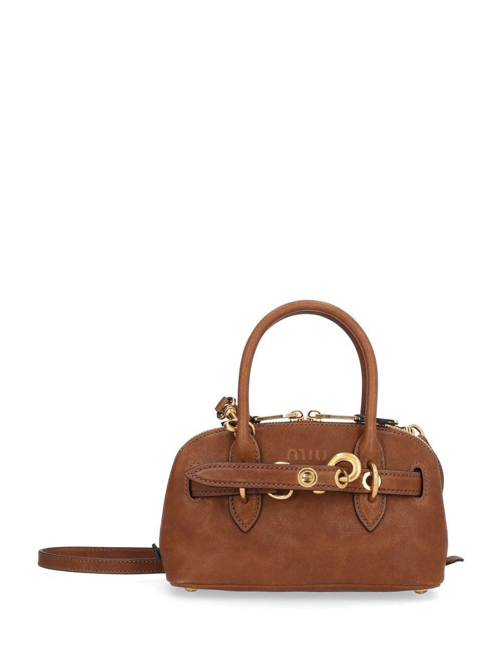 Miu Miu "Aventure" Nappa Bag - Brown