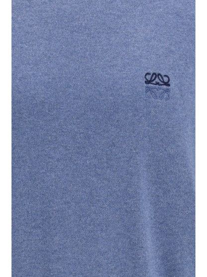 Loewe Cotton and cashmere Sweater - Light Blue
