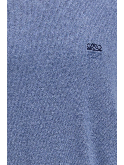 Loewe Cotton and cashmere Sweater - Light Blue