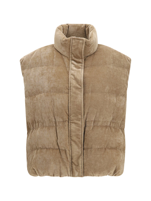 Brunello Cucinelli Sleeveless padded Vest - Cappuccino