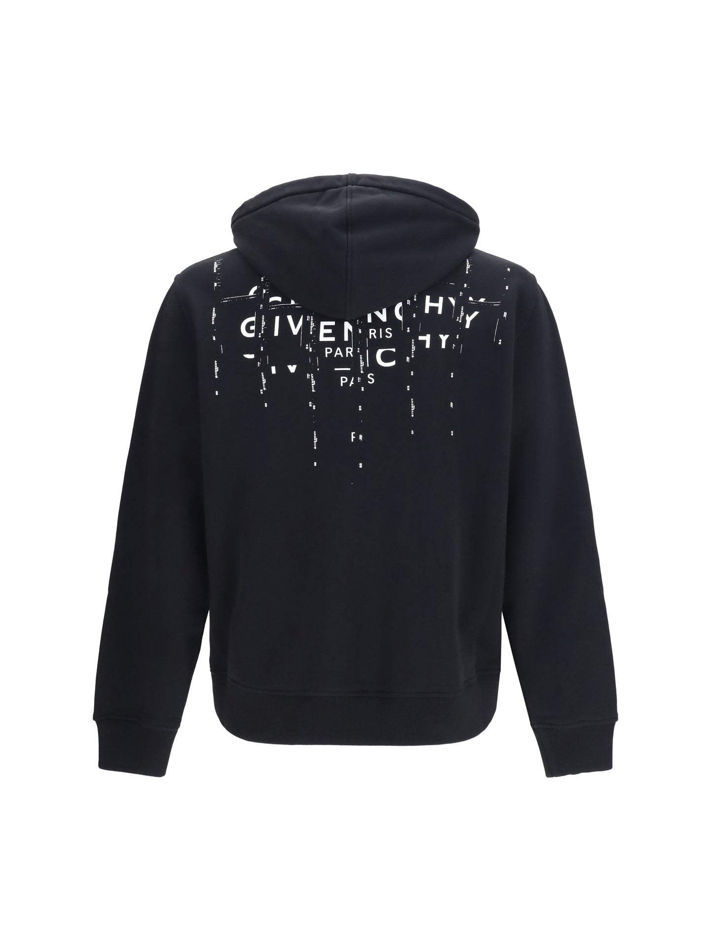 GIVENCHY Photographic Negative print fleece zip Hoodie
