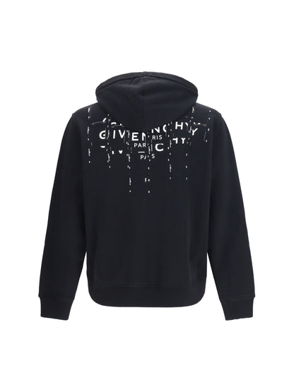 GIVENCHY Photographic Negative print fleece zip Hoodie