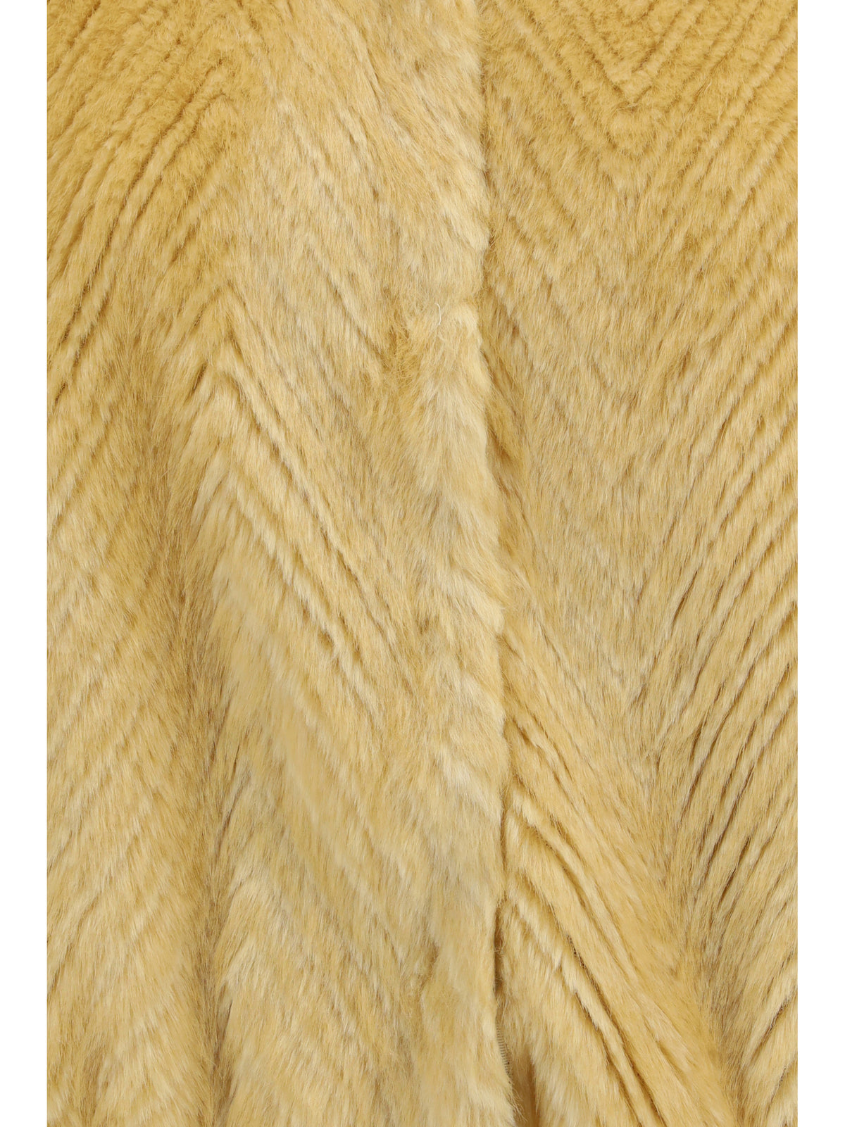 Forte_forte Chevron faux fur Bomber Jacket - Platino