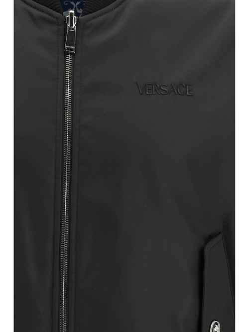 Versace Reversible Jacket - Black+Petrol Blue