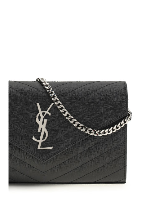 Saint Laurent Chain Wallet - Black