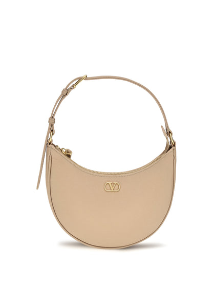 Valentino Garavani Mini Hobo VLogo Signature Shoulder Bag - Rose Sand