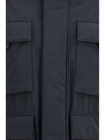 Laminar Hooded padded Jacket - Black