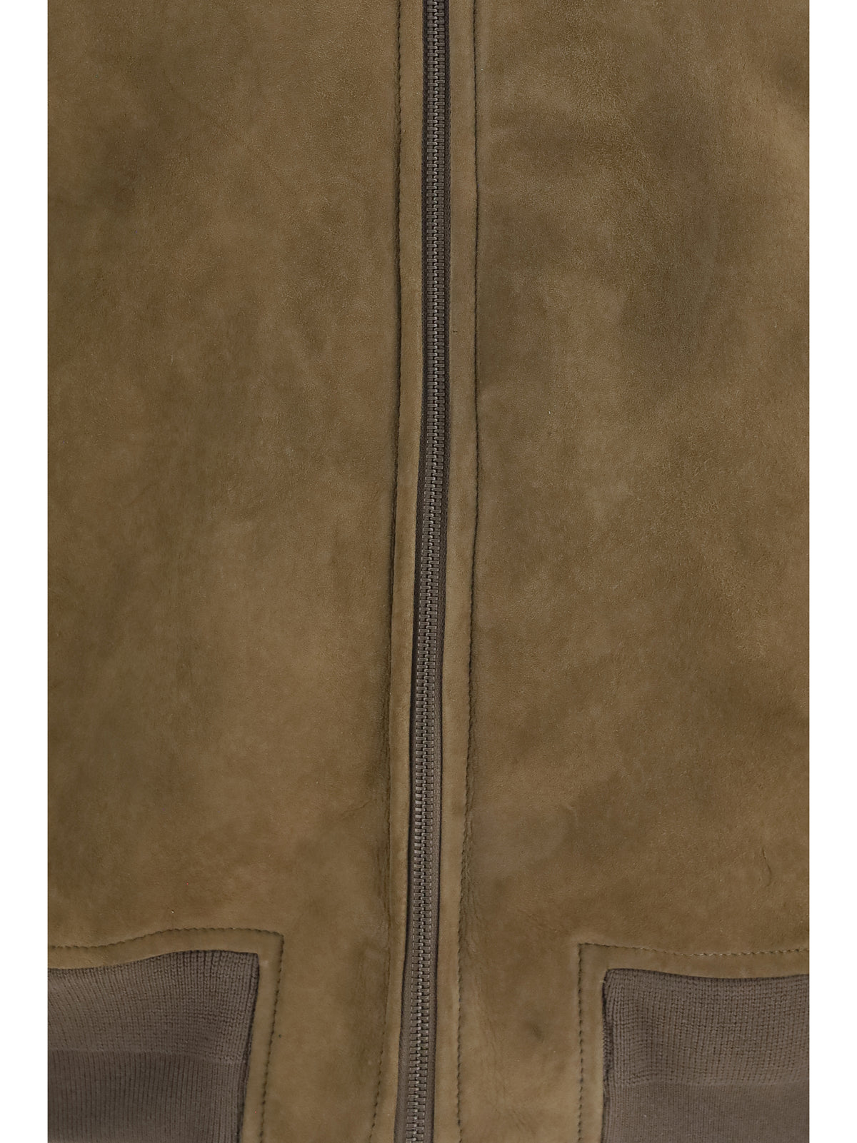 Salvatore Santoro High-neck Suede Jacket - Army