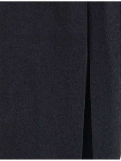 Alessandra Rich Tweed long Skirt - Black