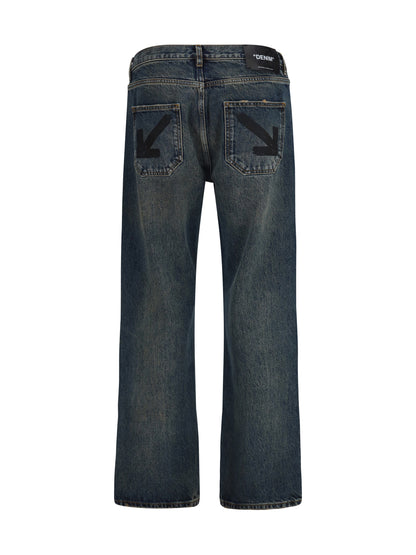 Off-White Half Arrow Jeans - Dirty Dark Blue