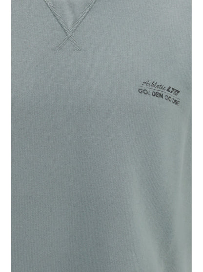 Golden Goose Short-sleeve Sweatshirt with back print - Iceberg Green