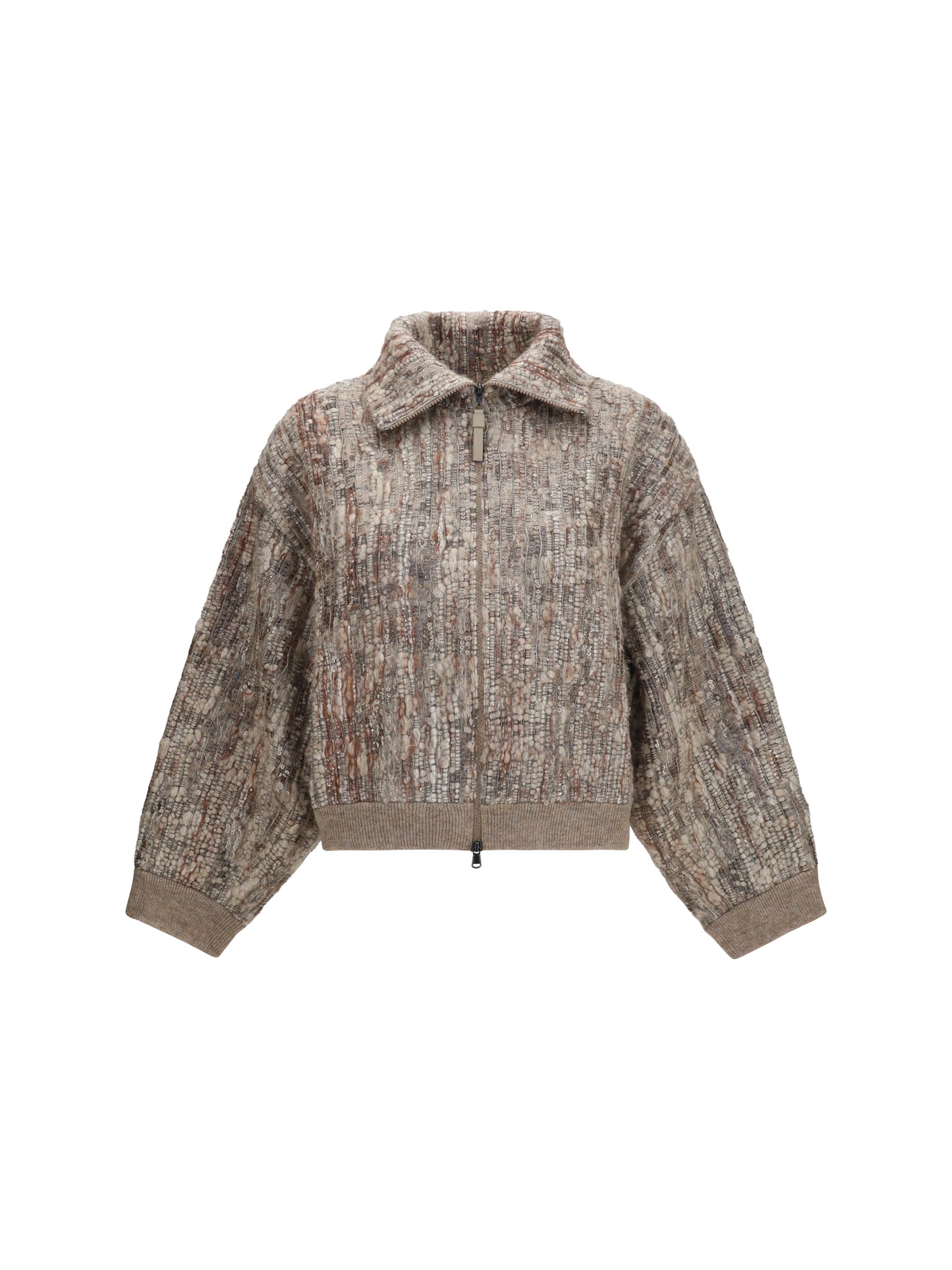 BRUNELLO CUCINELLI Perforated zip Cardigan