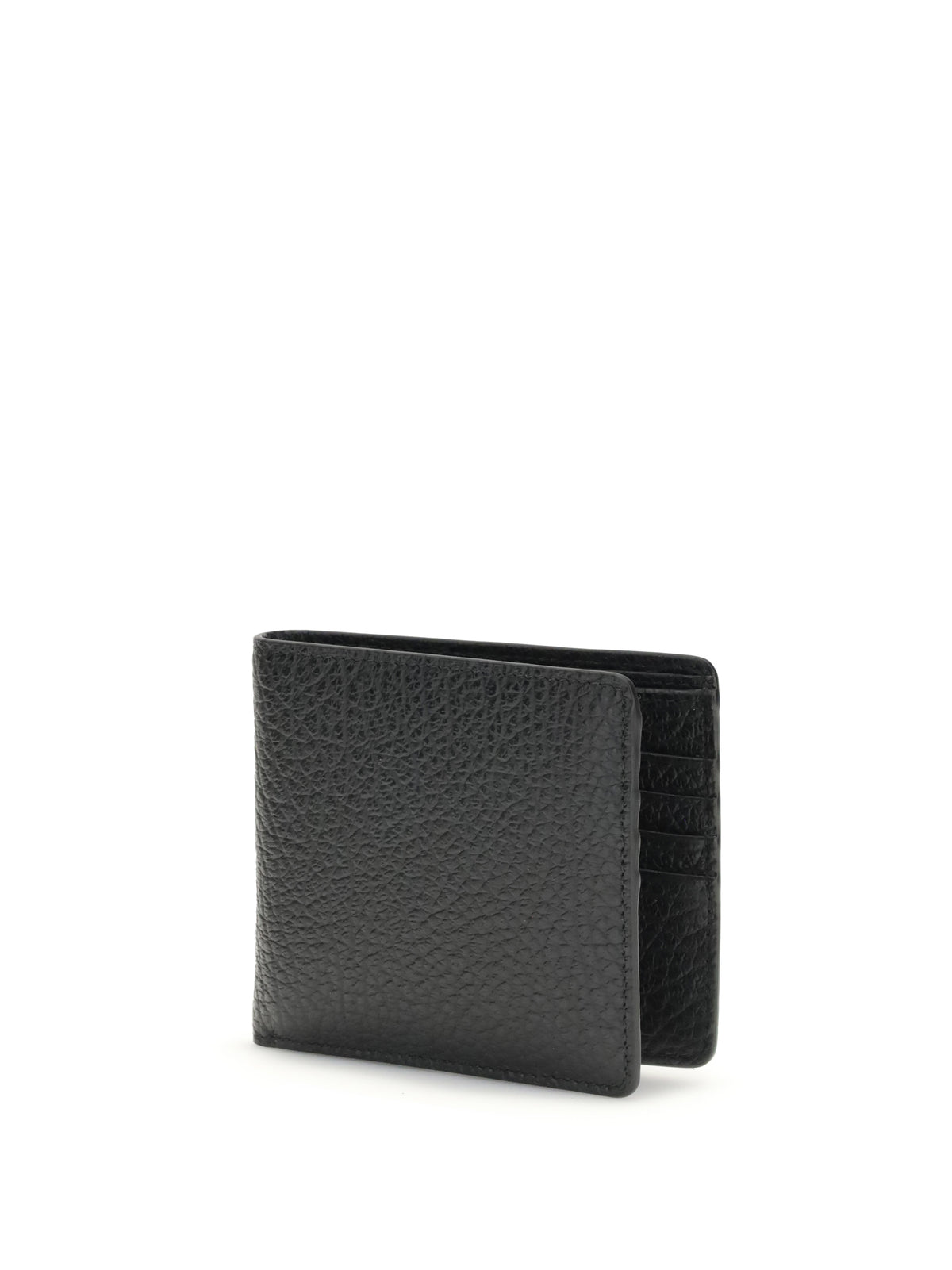 Maison Margiela Wallet with iconic contrast stitched - Black