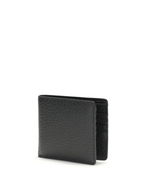 Maison Margiela Wallet with iconic contrast stitched - Black