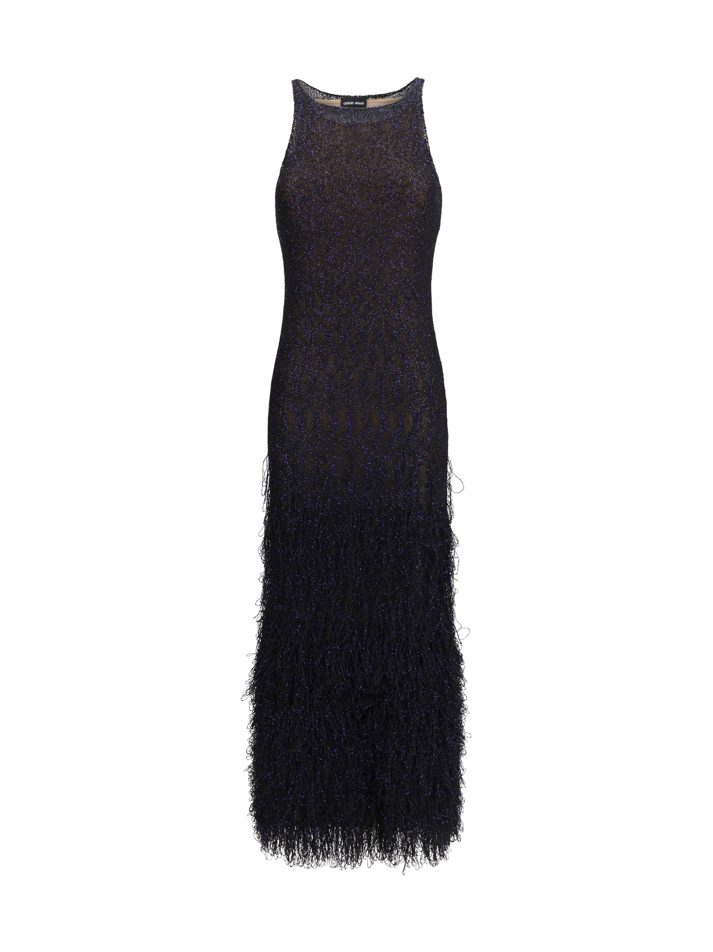 GIORGIO ARMANI Long sequin-knit Dress