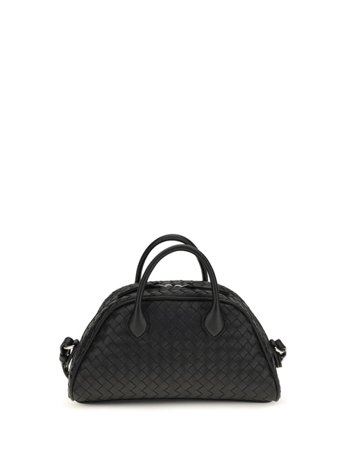 Bottega Veneta Small Intrecciato leather Bauletto Handbag - Black-Silver