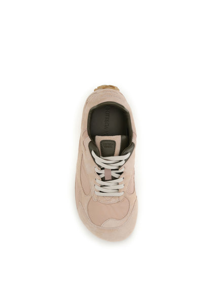 Bottega Veneta Orbit Flash Sneakers - Terra Pink/Olive Oil