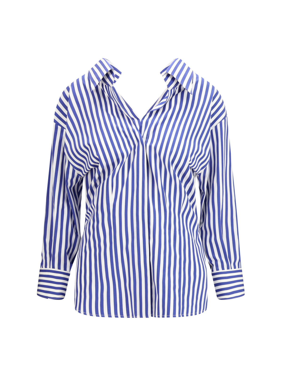 Givenchy Open cotton Shirt - Electric Blue/White