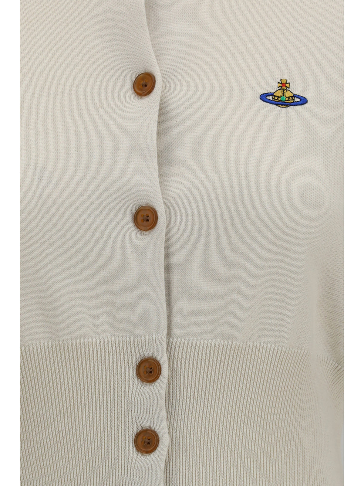 Vivienne Westwood Bea crop Cardigan - Dove White