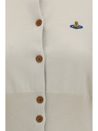 Vivienne Westwood Bea crop Cardigan - Dove White