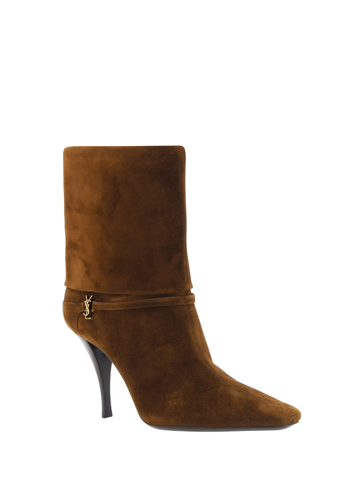 Saint Laurent Vicky Ankle Boots - Land