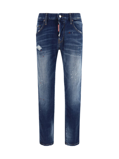 Dsquared2 Distressed skater Jeans - Navy Blue