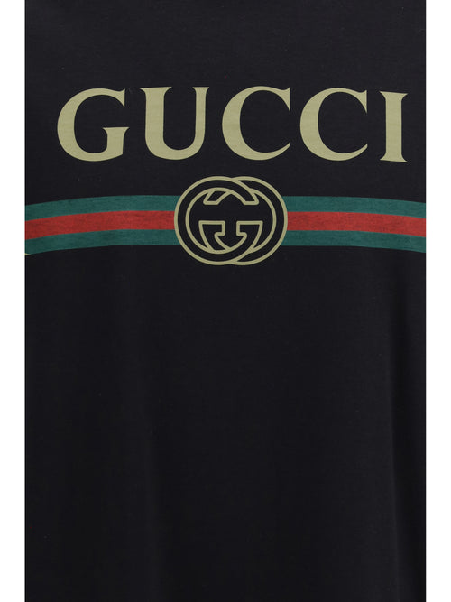Gucci Printed silk-blend jersey T-shirt - Black/Mc