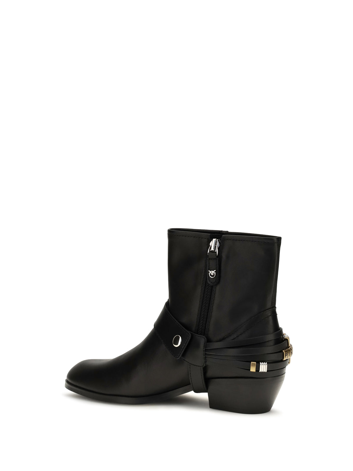 Pinko Jane 07 leather Ankle Boots - Black