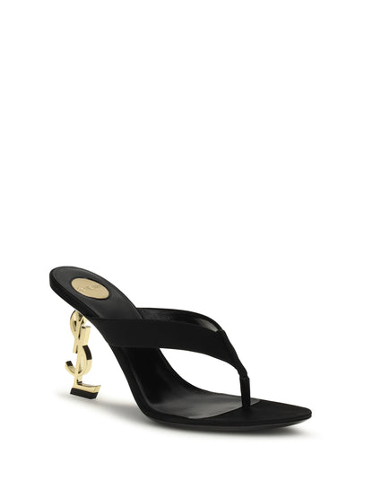 SAINT LAURENT Opyum crepe satin Sandals