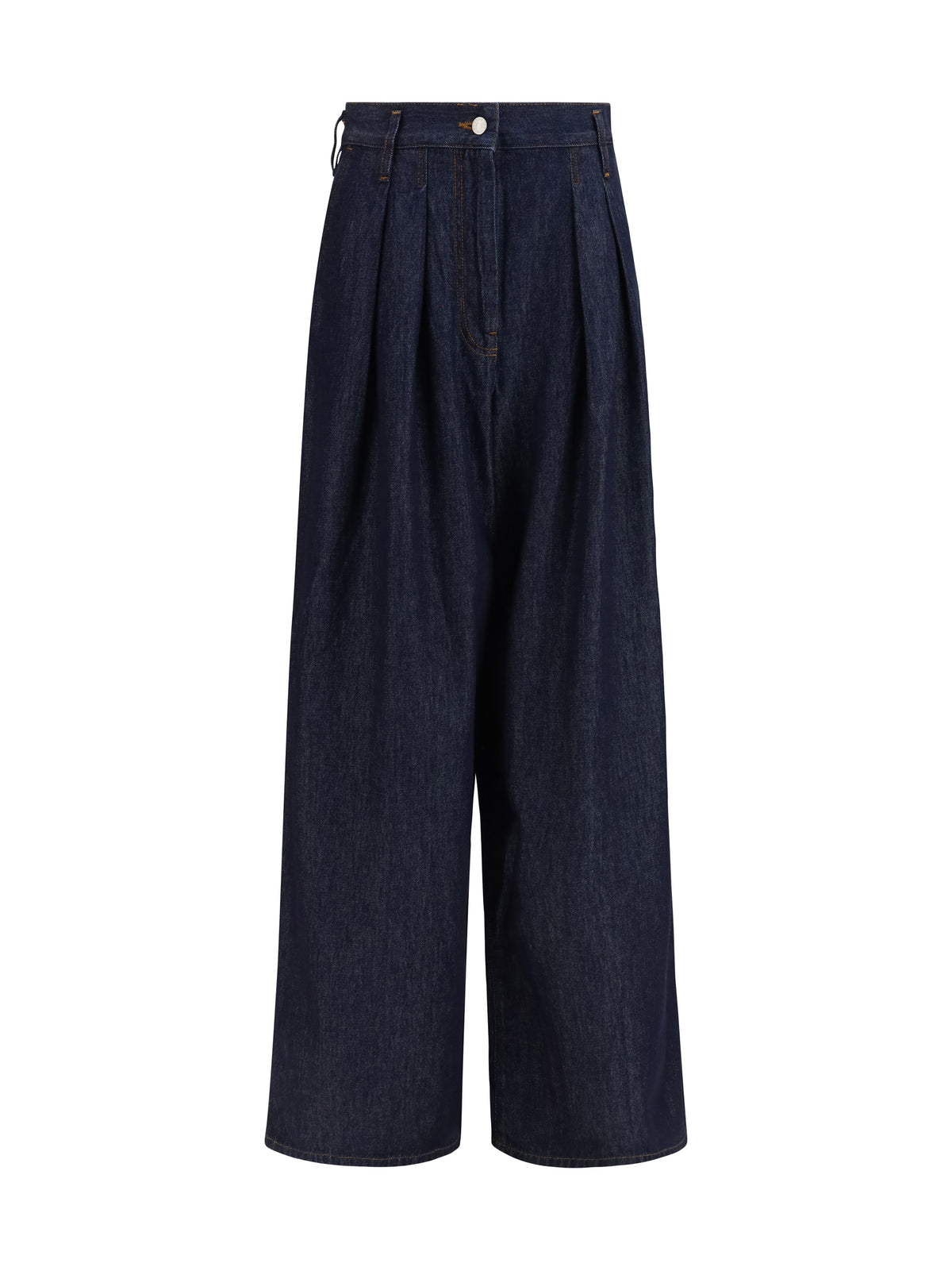 Dries Van Noten Wide-leg Jeans with pleats - Indigo