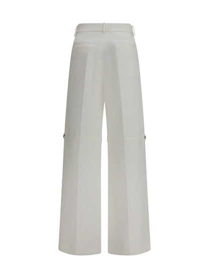FENDI Pants in cotton with embroidered logo
