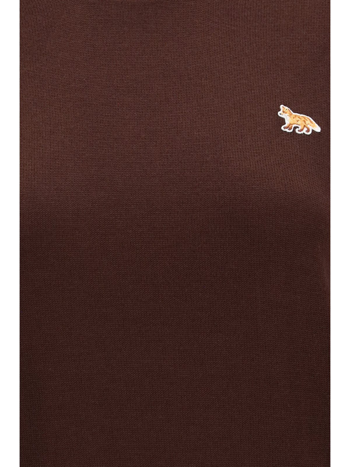 Maison Kitsuné Baby Fox Merino Jumper - Dark Wood