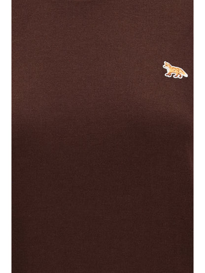 Maison Kitsuné Baby Fox Merino Jumper - Dark Wood