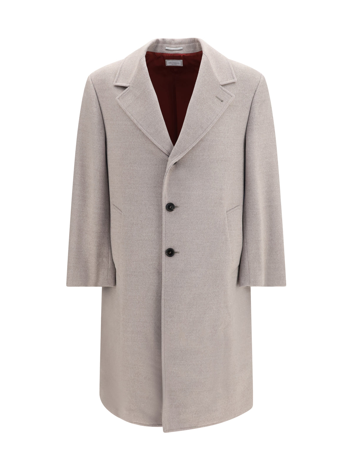 Brunello Cucinelli Virgin Wool Coat - Roccia+Rubino