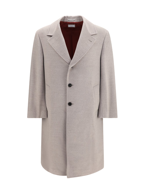 Brunello Cucinelli Virgin Wool Coat - Roccia+Rubino