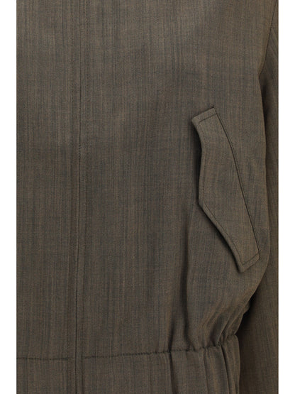 Ganni Lightweight wool Bomber Jacket - Canteen