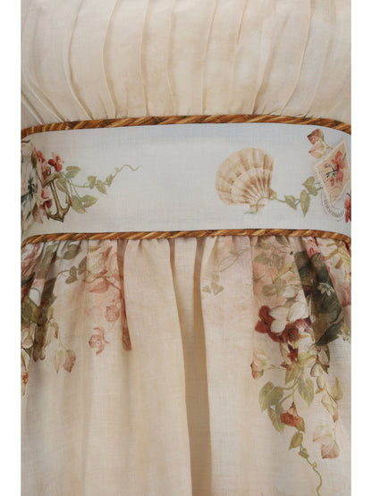 ZIMMERMANN Mahon linen corset Dress